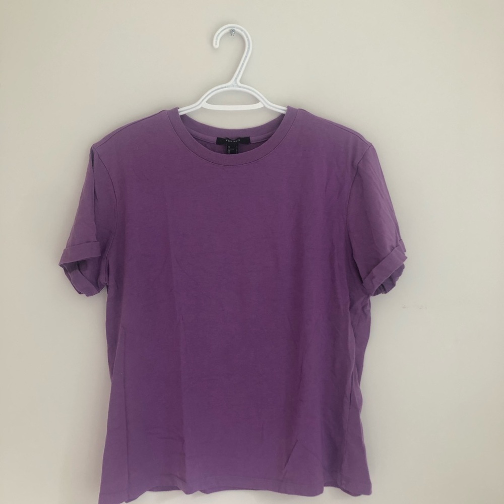 forever 21 purple t shirt